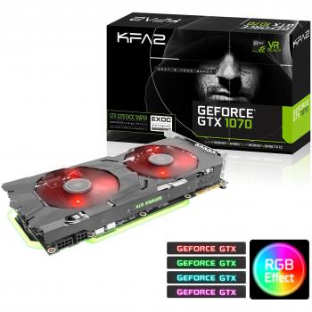 KFA2 GeForce GTX 1070 EX PCI-E Tarjeta gráfica Gaming, 8 GB Negro