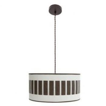 Lámpara Colgante Ivanna 1xE27 Marrón/Blanco Óxido 40x40 cm - Diseño Elegante