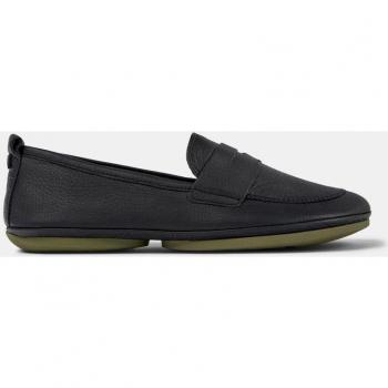 Mocasín mujer Camper Right Nina negro de piel lisa