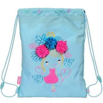Glowlab Kids Cute Doll - Mochila Saco Plano Junior, Tejido Reciclable, Mochila, Ideal para Niños de