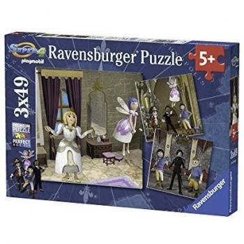 Puzzle Ravensburger 3 en 1 - Playmobil - 49 piezas cada uno