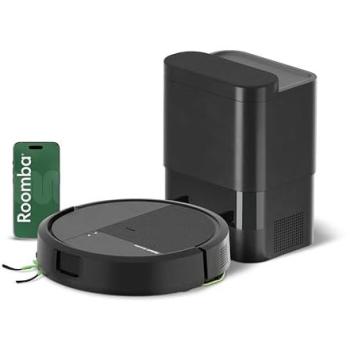 Robot Aspirador y Friegasuelos iRobot Roomba® 115 Combo con Base AutoVacío, 90 Días de Autovaciado, 15000 Pascales, Navegación Clearview LiDAR, Negro