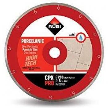 Disque diamant pour grès cérame gris 200 mm cpx 200 pro RUBI - 30964