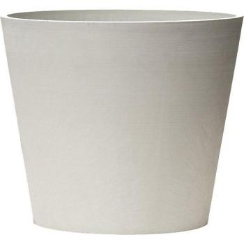 Maceta Tipo Cono Truncado Ø 15 Cm Blanco - 100% Reciclados