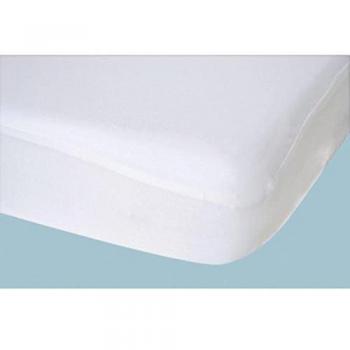 Sábana Bajera Ajustable Impermeable y Transpirable Domiva Blanco 40 x 80 cm
