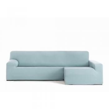 Funda para chaise longue de brazo largo derecho Eysa BRONX Aguamarina 170 x 110 x 310 cm