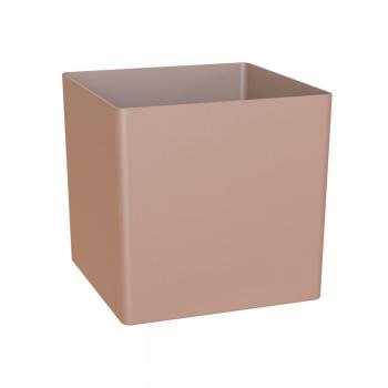 Maceta cuadrada Oslo 21,5 cm color topo
