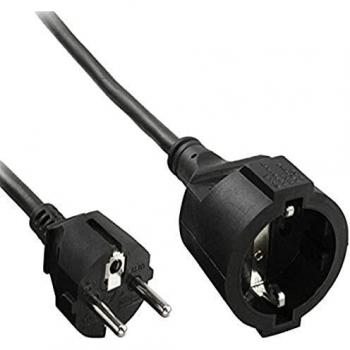 Extensión de Contacto de Protección InLine® ST/BU, Negra, 5m