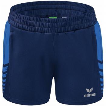 Pantalones Cortos para Mujer Erima Worker Six Wings, New Navy/New Royal, Talla 40