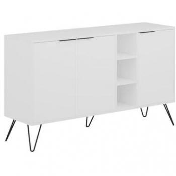 Aparador Calicosy 3 nichos y 3 puertas L142 cm marrón