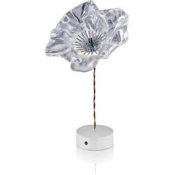 Lámpara de mesa LED Slamp Lafleur, batería, prisma