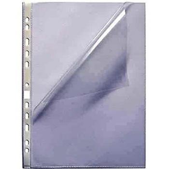 Pochettes Perforadas A4 de Polipropileno Liso Oxford - 100 Unidades - Apertura Total y Multitaladro
