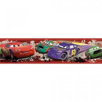 RoomMates - Cenefa Adhesiva, diseño de Carrera Piston Cup de Cars