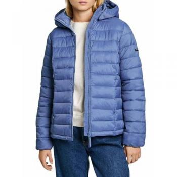Chaqueta con capucha Pepe Jeans Ammy Short azul mujer - M
