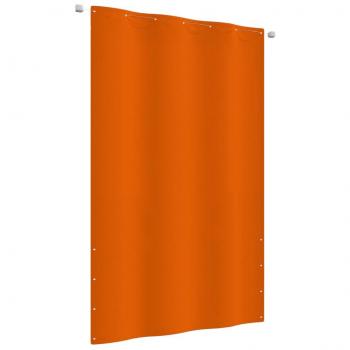 Toldo pantalla para balcón de tela oxford naranja 140x240 cm