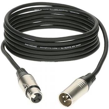 Klotz Greyhound 3m XLR Male to Female Microphone Cable