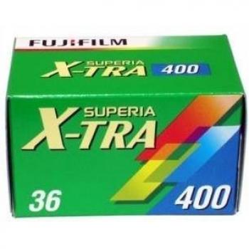 Fujifilm Superia X tra 400 ISO película amateur negativo