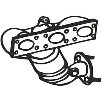 Catalizador trasero AS 45274 para BMW