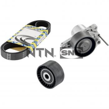 SNR Juego de correas auxiliares poli V para NISSAN: Qashqai, X-Trail, NV300 & RENAULT: Mégane, Scénic, Kadjar, Espace, Trafic (Ref:
