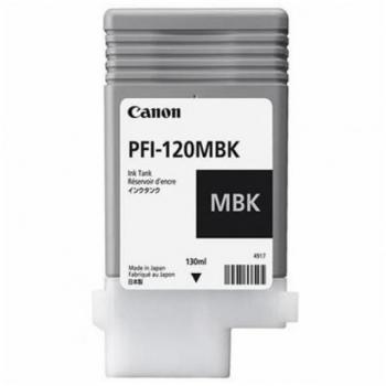 Canon PFI-120 Matte Black Ink Cartridge, 130ml for imagePROGRAF Printers