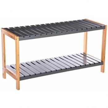Organizador de zapatos de madera para 6 pares - IDEAL STORE, dimensiones 70 x 26 x 36 cm