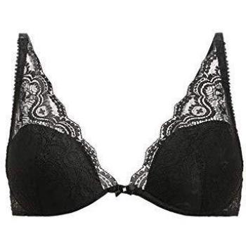 Sostén Triángulo LASCANA Negro Talla 85C con Detalles de Encaje y Adornos Elegantes