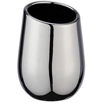 Vaso para cepillo de dientes serie Badi cromo