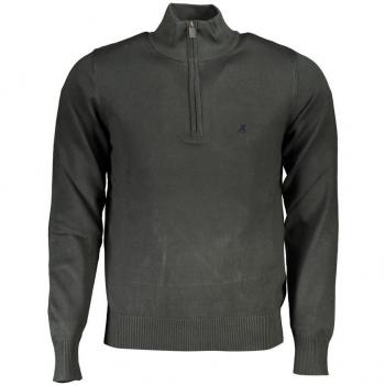 U.S. Polo Assn. Men's Green Embroidered Half-Zip Sweater Size M