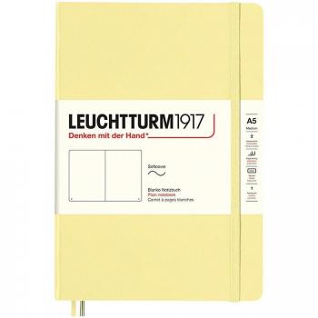 Cuaderno A5 tapa blanda Leuchtturm1917 vainilla sin líneas