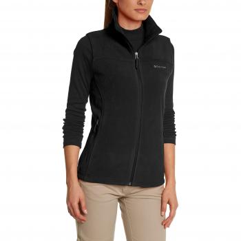 Columbia Fast Trek Fleece Vest - Chaleco para mujer, color negro, talla S
