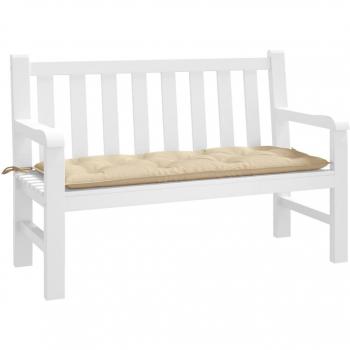 Cojín para banco de jardín tela Oxford 120x50x7 cm Color Antracita, Gris, Beige - Cojín Decorativo de Asiento para muebles de salón