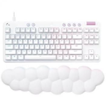 Logitech G713 Teclado Gaming con Cable LIGHTSYNC RGB Interruptores Lineales GX Red - Blanco Qwerty Español