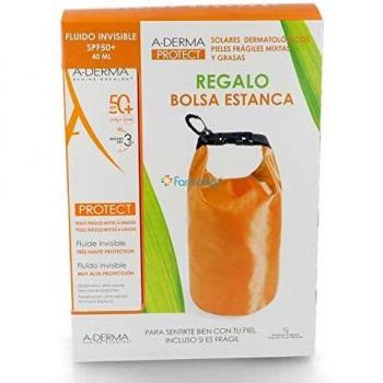 A-DERMA PROTECT FLUIDO SOLAR SPF 50+ 40 ML + BOLSA ESTANCA