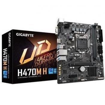 Gigabyte H470M H (rev. 1.0) Intel H470 Express LGA1200 Micro ATX Motherboard with VGA, HDMI, GbE LAN, PCIe M.2 Slot, USB 3.0,