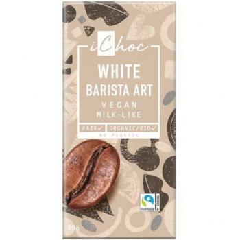 iChoc White Nougat Crisp Vegan Chocolate 80g