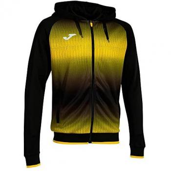 Chaqueta con capucha Joma Tiger V hombre negro y amarillo