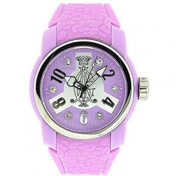 Christian Audigier Vortex señoras analógico caucho lila correa reloj INT321