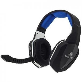 EasySMX Wireless Auriculares HUHD 2.4G Auriculares Inalámbrico de Juego Wireless headset para Xbox 360 PS4 PS3 Xbox UNA PC y Mac Óptico Auricular Inalámbrico de Juego con Batería Recargable Desmontable 2 Mic