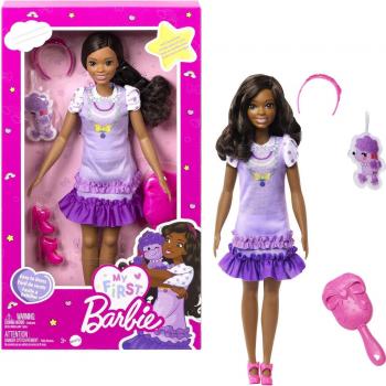 Barbie - Muñeca My First con accesorios Brooklyn y caniche moreno