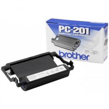 Brother Cartucho y bobina PC-201 negro