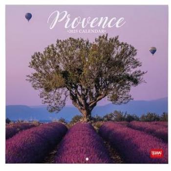 Calendario de Pared 2025 Provence Legami Multilingüe - Grande 30 x 29 cm, 12 meses, planificador anual, espacio para notas, en 6 idiomas, signos del zodiaco y fiestas internacionales