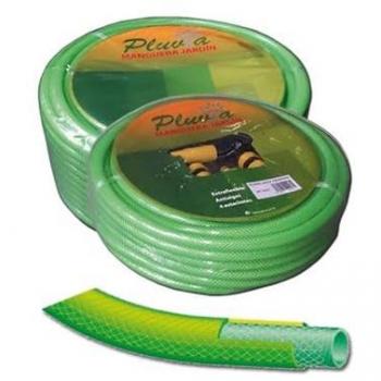 Manguera Trenzada de Látex Verde Pluvia 19mm x 50m con Conexiones Rápidas (3/4)