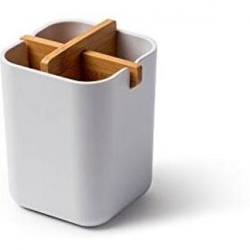 Lexon LXZC001, Bambú, Blanco, 8,4 x 8,4 x 10,5 cm