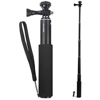 APEMAN SS150 Palo Selfie, Palo de Autofoto Extensible para Cámara Deportiva de Apeman, Negro