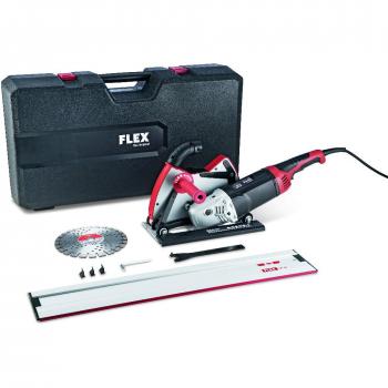 Flex DCG L 26-6 230 G-Set - Sistema de corte diamantado de 230 mm con potencia de 2600W y guía de corte