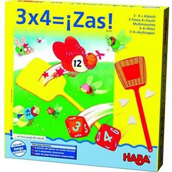 Juego Educativo de Matemáticas 3 X 4 = ¡ZAS! HABA para Niños Mayores de 8 Años (2-6 Jugadores)