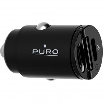 BIG BEN PUROCAC30WUSBCCBK - Cargador de Coche Dual USB-C 30W para Batería Portátil, Smartphone y Tableta con Carga Rápida en Color Negro