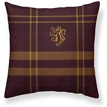 Funda de Almohada Harry Potter 100% Algodón Gryffindor Cuadro 80x80 cm