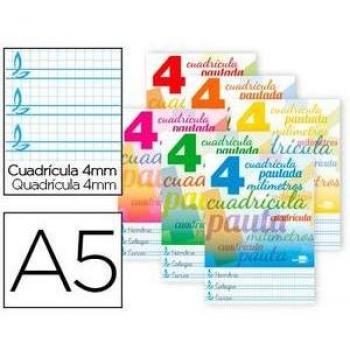 Libreta Liderpapel Pautaguía A5 Cuadriculado 4mm