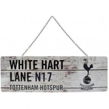 Placa Rústica del Tottenham Hotspur FC Blanco/negro One Size
